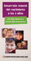 Developmental Brochure: Birth to Three Years, Spanish (units of 20)